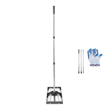 30x10in Lawn Leveling Rake with 83.9 in Adjustable HandleHeavy Duty