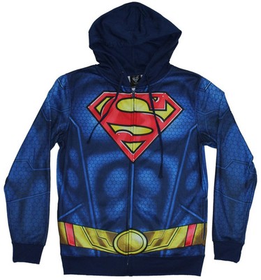 Superman DC Comics Mens Unisex Hoodie Sweatshirt Sublimation Classic Halloween
