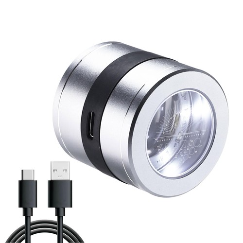 Multifunctional 20mm Scale Loupe 10x Magnification LED and UV Light Magnifier... - Picture 1 of 9