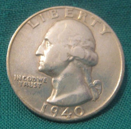 1940-D Washington 90% Silver 25c-Low Mintage-Nice Details-VF+/XF-#431