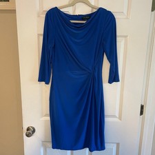 Lauren Ralph Lauren Twisted Knot Jersey Dress Sz 8