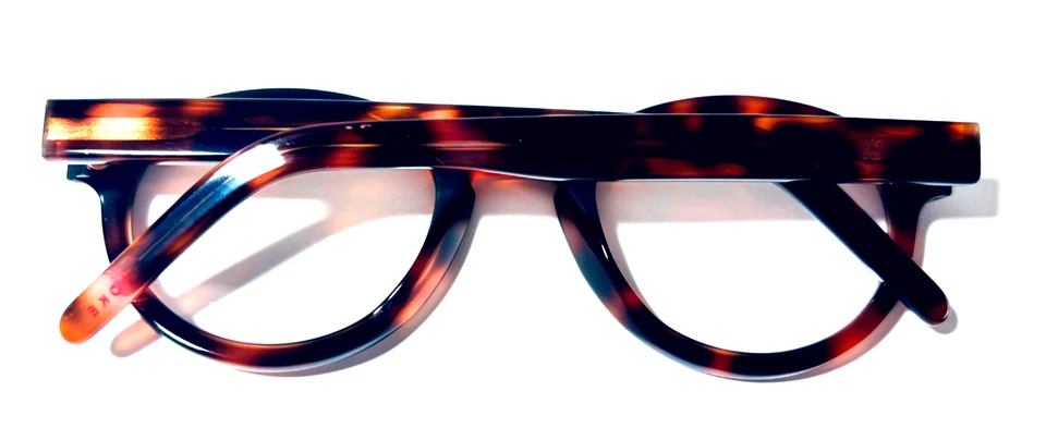 ANDY WOLF 4560 COL. E ROUND UNISEX AUTHENTIC FULL RIM EYEGLASSES FRAME 51-24-145 - Image 2 of 4