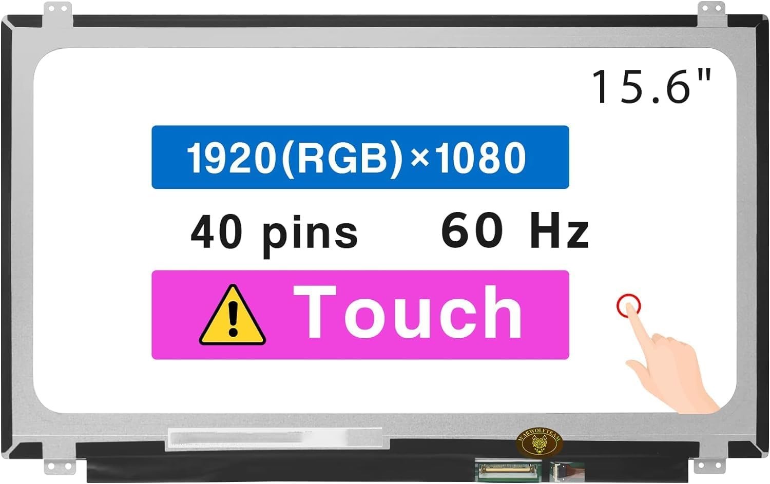 New LCD Screen for Dell Precision P74F P74F001 FHD 40pins Touch Display