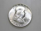 1948-D 50C FRANKLIN SILVER HALF DOLLAR GEM BU