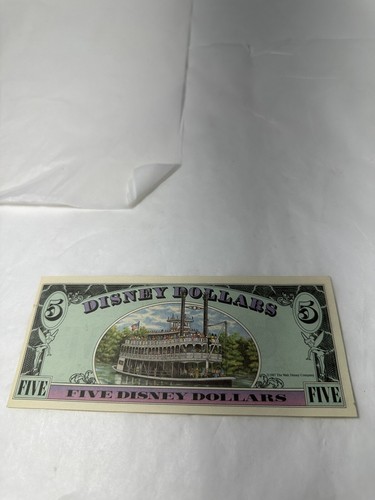 Disney Dollars 5 Dollar 1993 Goofy Serie - Picture 4 of 6