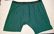 VNTG DULUTH TRADING CO PLUS SZ 3X GREEN SILKY BOXER SHORTS UNDERWEAR 