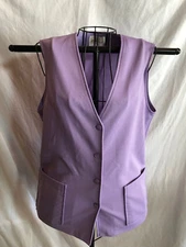 VINTAGE Knitmakers 12 Womens Purple Vest 19.5" Underarm to Underarm