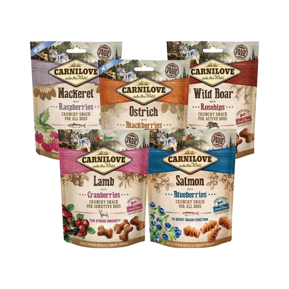 Carnilove Dog Crunchy Treats Dogs Flavours UK