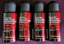 (4) Being Together Premium Men's Fragrance Body Spray Designer Imposter 4oz