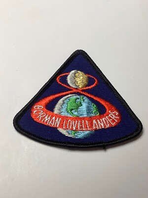 VINTAGE NASA APOLLO 8 GORMAN LOVELL ANDERS PATCH NEW OLD STOCK