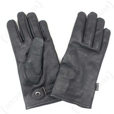 German army style leather gloves - Military Combat Black Lined Airsoft Paintball