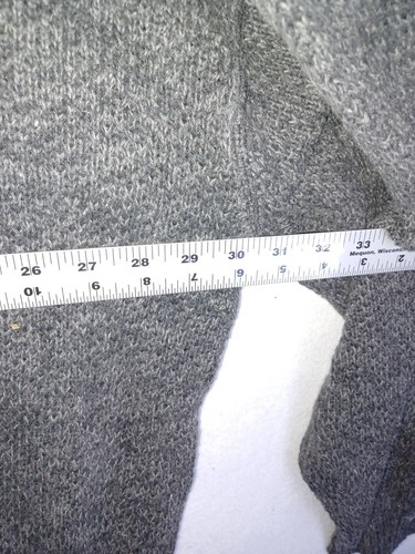 Vintage Woolrich Sweater Mens 2XLT Tall Gray Henley Crewneck Pullover Button USA - Picture 5 of 6