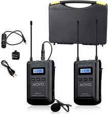 Movo Wmx-20 48-channel Uhf Wireless Lavalier Microphone System With 1 Receiver,