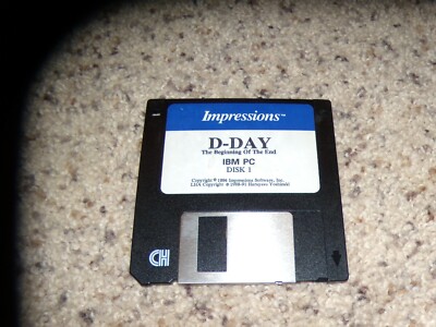 D-Day The Beginning of the End IBM PC 3.5'' disk
