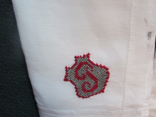 Pañuelos/servilletas Vitg 3 para hombre fino blanco algodón lino punta de aguja monograma T o J - Imagen 2 de 11