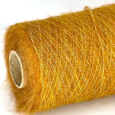 Yellow Orange ALPACA WOOL Yarn Cone LACE WEIGHT Knitting USA TARIFF FREE