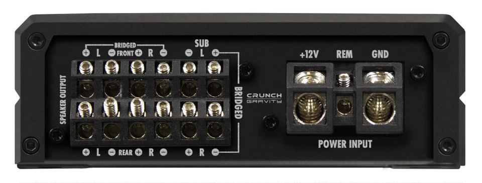 Crunch GTX2600.6D 6-Kanal Endstufe Verstärker Mehrkanal Front Heck Sub Betrieb - Bild 4 von 4