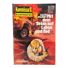 Kriminalheft Kommissar X Nr. 1306 Mit dem Satan auf Leben und Tod Krimi Serie