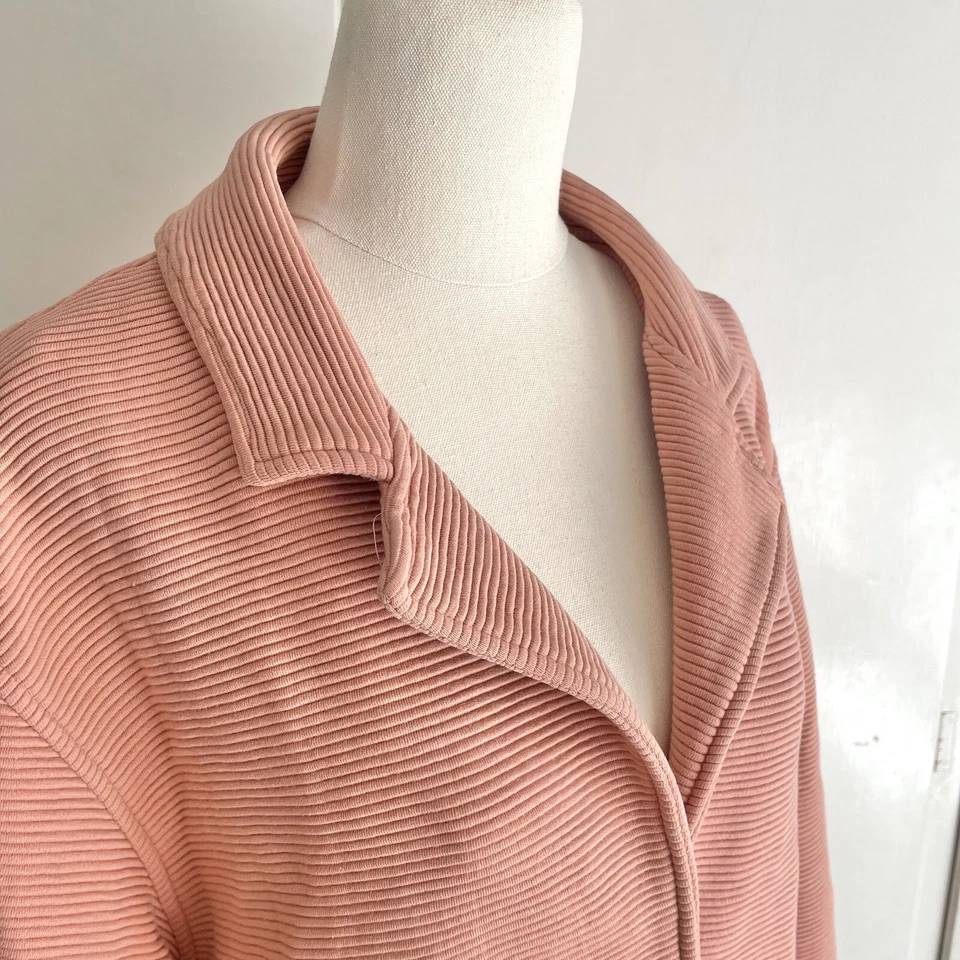 Original American Apparel Pink Lightweight Jacket Dusty Pink Cotton One Size - Image 2 of 4