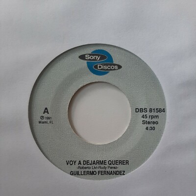 Guillermo Fernandez Voy A Dejarme Querer Sony Discos VG+ #2254
