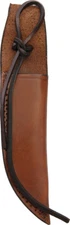 Brown Leather Sheath for 6" Knives Brown Leather Construction with Lanyard