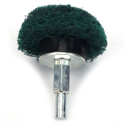 1-5Pcs 2'' Mounted Dome Sanding Mop Polishing Pad  with 6mm Shank for Drill 180#