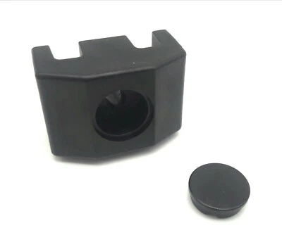 ZAUN-ANHALT Blocco di plastica recinzione a doppia asta pali recinzione cavalletto di appoggio nero 20 x nero