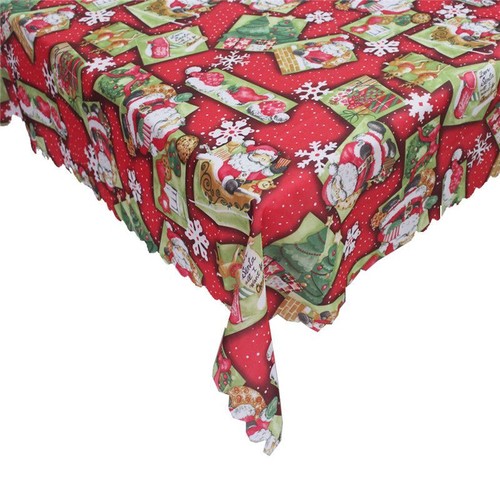 Elegant Christmas Tablecloth Rectangular Holiday Dcor For Festive Dining - Picture 9 of 14