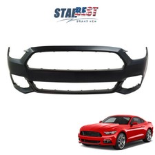 Front Bumper Cover Black Primed Fit For Ford Mustang 2015 2016 2017 Plastic