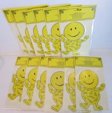 Smiley Sticker with Envelope B. Shackman 1999 VTG lot of 12 NEW positive enabler