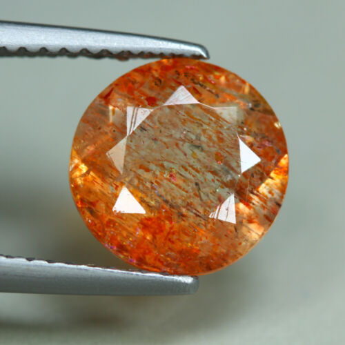 2.33 Cts_Loose Stone_100 % Natural Unheated Red Dot Oregon Orange Sunstone - Bild 1 von 3