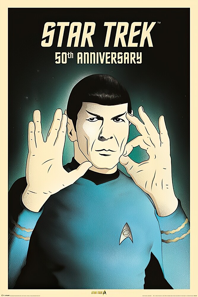 STAR TREK anniversary art work ポスター SOLD OUT Star Trek The Next Generation 30th Anniversary