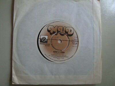 MUD    SHAKE IT DOWN / LAUGH, LIVE LOVE    VINYL 7''   Private Stock PVT 65