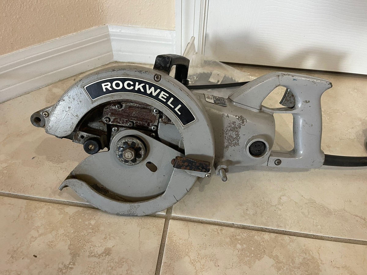 ROCKWELL 568 1/2 inch Wormdrive Contractors Circular Saw TESTED NICE RARE