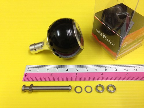 Surecatch Large Size Black Color Power Handle Knob for Daiwa Spinning Reels. - Picture 2 of 7