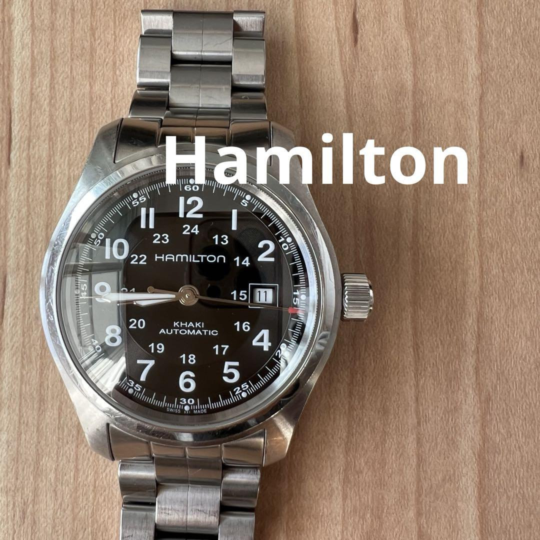 Hamilton Khaki Field Auto H706050 Black Automatic Watch Used Hamilton Khaki Field Auto H706050 Black Automatic Watch Used