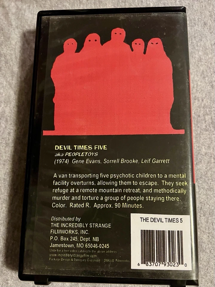 Devil Times Five VHS Clamshell - Image 2 of 3