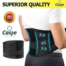 Lumbar Waist Lower Back Support Brace Adjustable Belt GYM Weight Lifting Fitness
