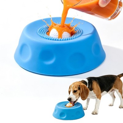 Slow Feeder Dog Bowl with Interactive Lick Ball, Anti-Slip No Spill Lick Bowl...