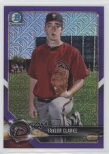 2018 Bowman Chrome Prospects Mega Box Purple Mojo Refractor Taylor Clarke 5l1