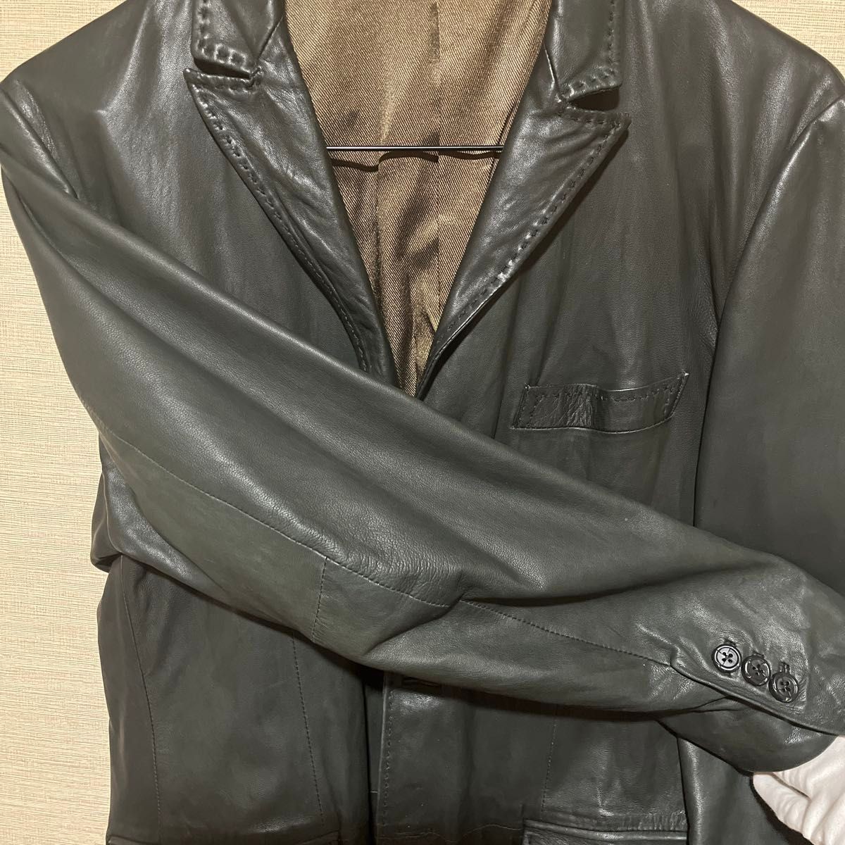 UNIVERSAL LANGUAGE leather jacket tailored jacket… - image 17