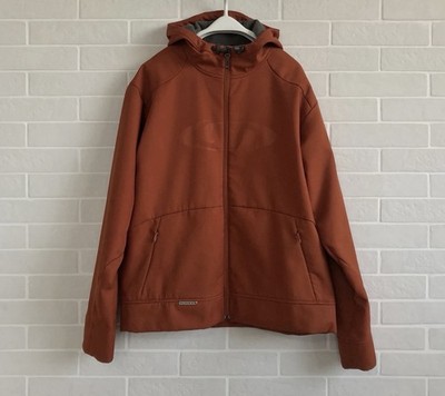 Salomon Softshell Jacket Men s Orange Fleece Lined Outdoor Hiking Size XL