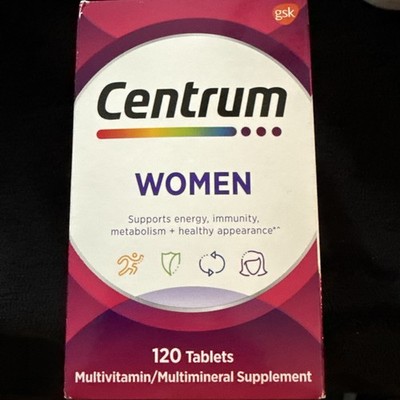 Centrum Women Daily Multivitamin/Multimineral Supplement 120 Tablets