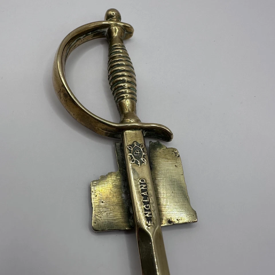 Vintage Brass Sword Letter Opener – Canterbury Cathedral - Image 4 of 4