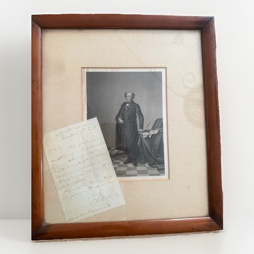 1847 John C Calhoun ALS Signed Letter to Sen James Morehead KY Breckinridge Prov