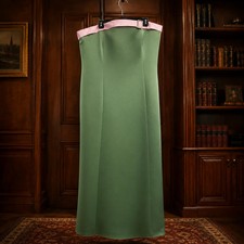 Alfred Angelo Clover Tea Rose Strapless Formal Gown Size 22W  Bridesmaid Evenin
