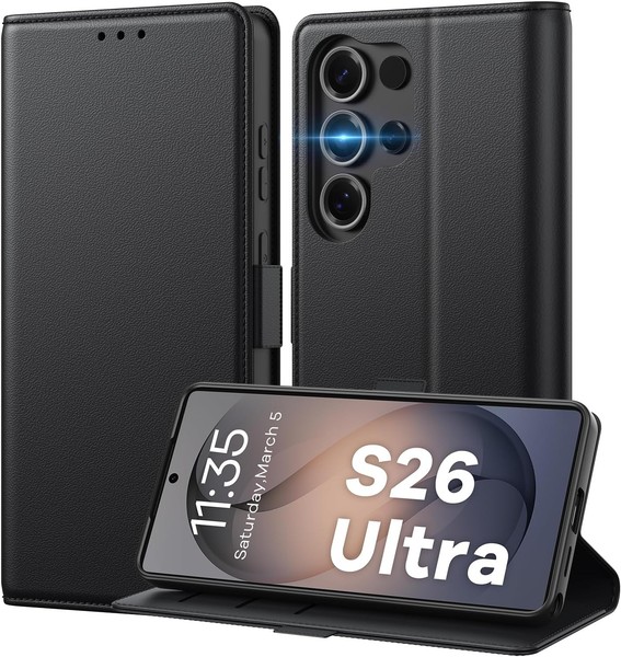 HandyhüLle Samsung Galaxy S26 Ultra Leder KlapphüLle Rfid Blockierung 3-image