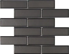 Ackland AKM-G-RI2X6BSW-CA Rivella - 12" x 12" Glass Brick Wall - Grey