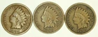 1893, 1894, 1895 Indian Head Cent Penny - 3 coin lot
