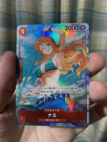 Onepiece Card Nami R OP01-016 op01 Romance Dawn Japanese [ALT ART PARALLEL] LP!